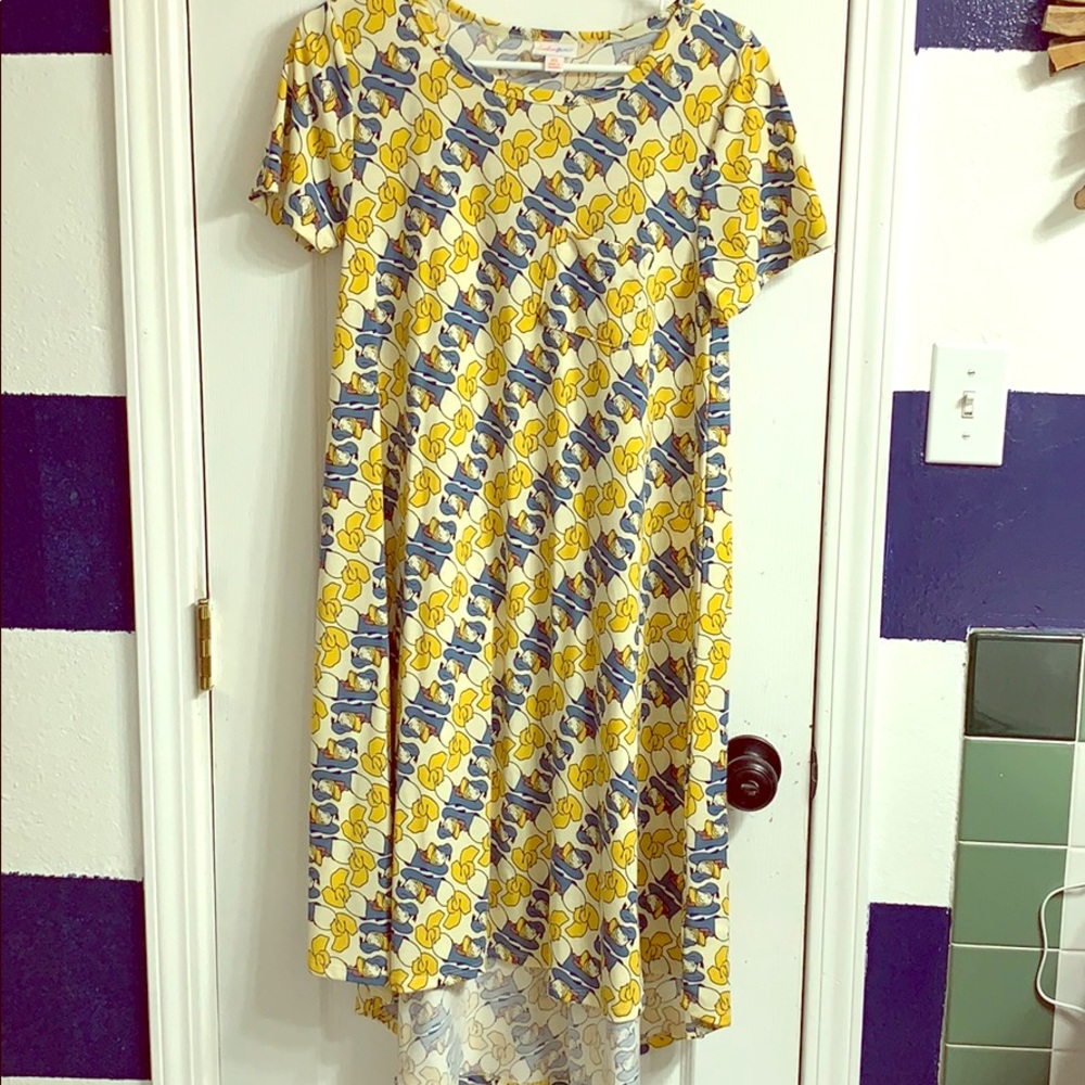 LuLaRoe Donald Duck high-Low Dress